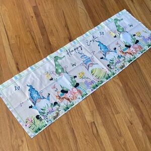 Happy Easter Bunny Gnomes Polyester Valance 18x54 New
